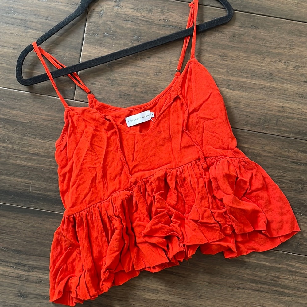 Sincerely Jules red blouse